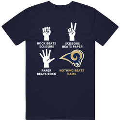Rock Paper Scissors Nothing Beats Los Angeles American Football Fan T 