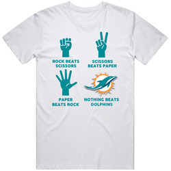 Rock Paper Scissors Nothing Beats Miami Football Fan T Shirt