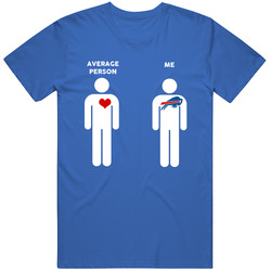 Average Person Then Me Buffalo Football Fan T Shirt