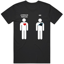 Average Person Then Me Carolina Football Fan T Shirt