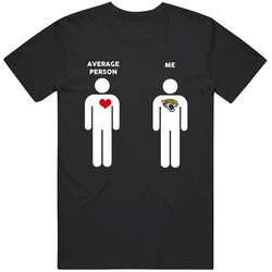 Average Person Then Me Jacksonville Football Fan T Shirt