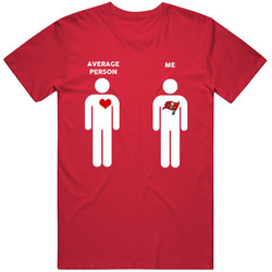 Average Person Then Me Tampa Bay Football Fan T Shirt