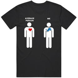 Average Person Then Me Detroit Football Fan T Shirt