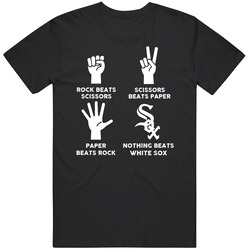 Rock Paper Scissors Nothing Beats Chicago Baseball Fan T Shirt