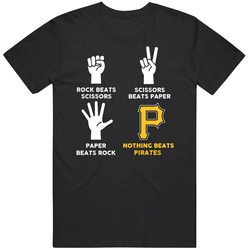 Rock Paper Scissors Nothing Beats Pittsburgh Baseball Fan T Shirt