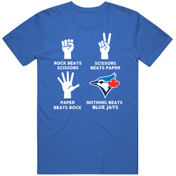 Rock Paper Scissors Nothing Beats Toronto Baseball Fan T Shirt