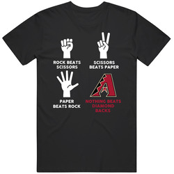 Rock Paper Scissors Nothing Beats Arizona Baseball Fan T Shirt
