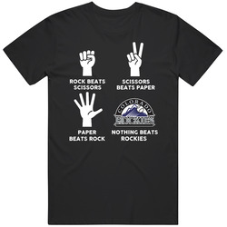Rock Paper Scissors Nothing Beats Colorado Baseball Fan T Shirt