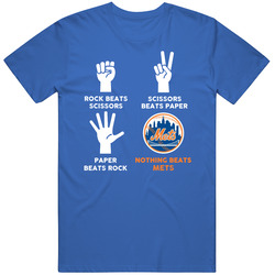 Rock Paper Scissors Nothing Beats New York American Baseball Fan T Shi