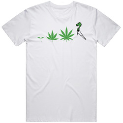 Evolution Growing Marijuana Weed T Shirt