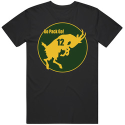 Go Pack Greenbay Football Goat T Shirt