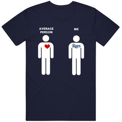 Average Person Then Me Tampa Bay Baseball Fan T Shirt