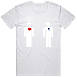 Average Person Then Me New York Baseball Fan T Shirt