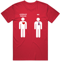 Average Person Then Me Los Angeles Baseball Fan T Shirt