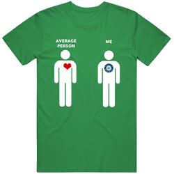 Average Person Then Me Seattle Baseball Fan T Shirt