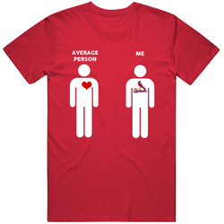 Average Person Then Me St Louis Baseball Fan T Shirt