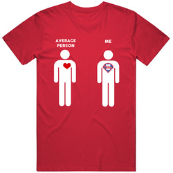 Average Person Then Me Philadelphia Baseball Fan T Shirt