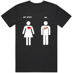 My Wife Then Me Baltimore Baseball Fan T Shirt