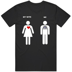 My Wife Then Me Colorado Baseball Fan T Shirt