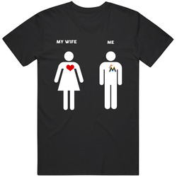 My Wife Then Me Miami Baseball Fan T Shirt