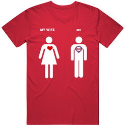 My Wife Then Me Philadelphia Baseball Fan T Shirt