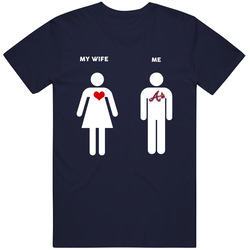 My Wife Then Me Atlanta Baseball Fan T Shirt