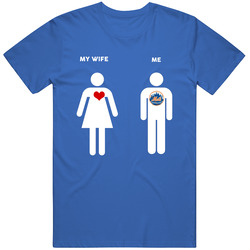 My Wife Then Me New York American Baseball Fan T Shirt