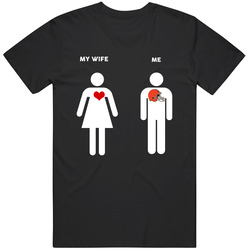 My Wife Then Me Cleveland Football Fan T Shirt
