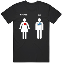 My Wife Then Me Detroit Football Fan T Shirt