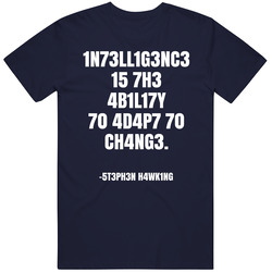 Intelligence Is The Abililty To Adapt To Change Stephen Hawking Quote 