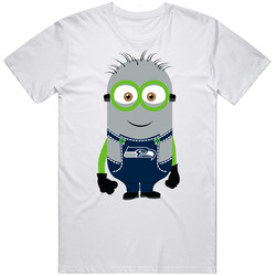 Seattle Football Minion Fan Team Color Game Day T Shirt