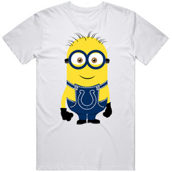Indianapolis Football Minion Fan Team Color Game Day T Shirt