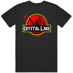 Camp Crystal Lake Jurassic Park Logo Parody Friday The 13th Jason Bloo
