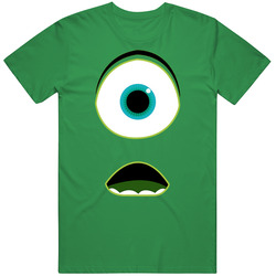 Mike Wazowski Face Monsters Inc Monster Movie T Shirt
