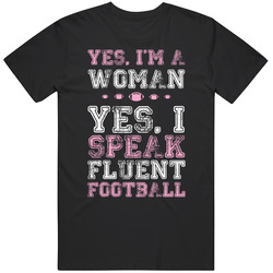 Woman Football Lover T Shirt
