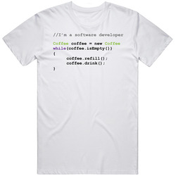 Software Developer Coffee Funny T Shirt