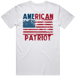 American Patriot Usa Flag Distressed T Shirt