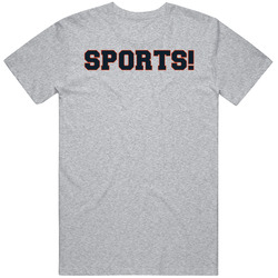 Sports! Black And Orange T Shirt