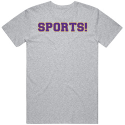 Sports! Purple And Yellow T Shirt