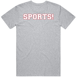 Sports! Red And White T Shirt
