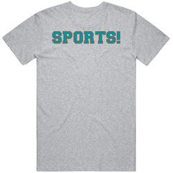 Sports! Teal And Orange T Shirt