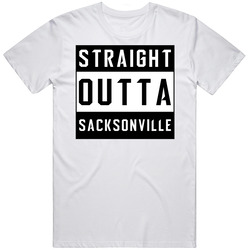 Straight Outta Sacksonville Jacksonville Football T Shirt