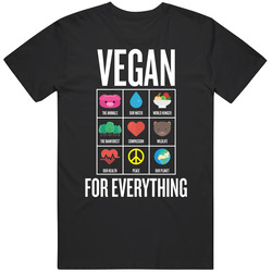 Vegan For Everything Color T Shirt