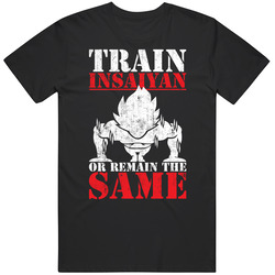 Train Insaiyan Or Remain The Same Gym Worn Look T Shirt