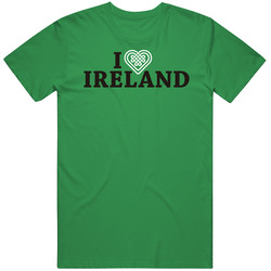 I Love Ireland Irish Green Pride St Patrick's Day T Shirt I Love Ireland Irish Green Pride St Patrick's Day T Shirt