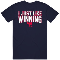I Just Like Winning New England Football Goat Fan T Shirt
