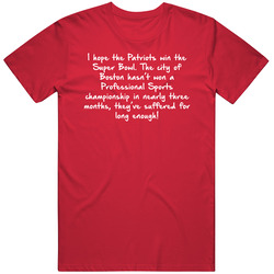 Boston New England Football Championship Fan T Shirt