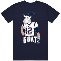 Tom Brady 12 Goat Head Favorite Player New England Football Sports Fan