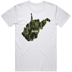 West Virgina State Home Army Camouflage T Shirt West Virgina State Home Army Camouflage T Shirt