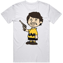 Charlie Bronson Brown Funny Cartoon Actor Mashup Fan T Shirt